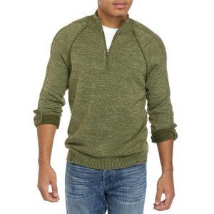 Tommy Bahama Olive Green Zip Up Sweater